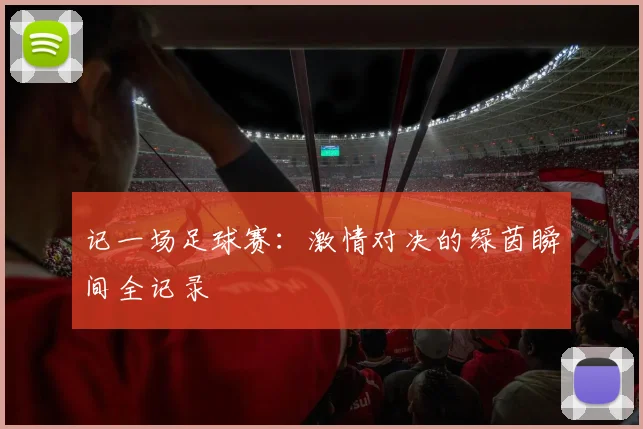 记一场足球赛:激情对决的绿茵瞬间全记录