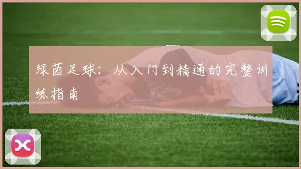 绿茵足球:从入门到精通的完整训练指南